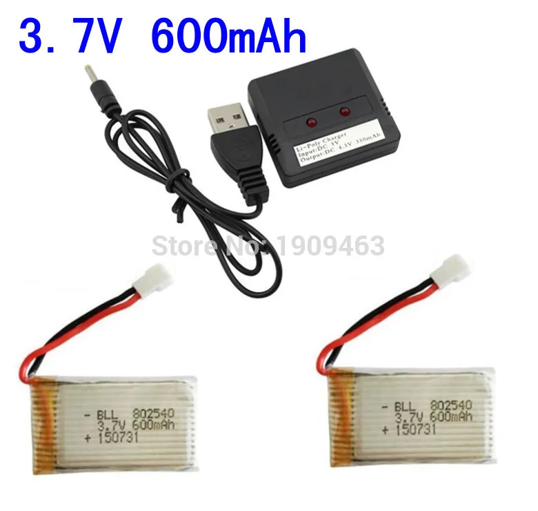 

Syma X5 X5C X5S X5SC X5SW SS40 FQ36 T32 5W H42 Parts 3.7V 600mAh Battery & 2 In 1 X2 Lipo Battery USB Charger Spare Parts