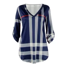 New 2017 Spring Autumn Tops Good Quality Women Sexy Casual Shirts Trendy Plaid Trends Printed Slim V-neck Vestidos
