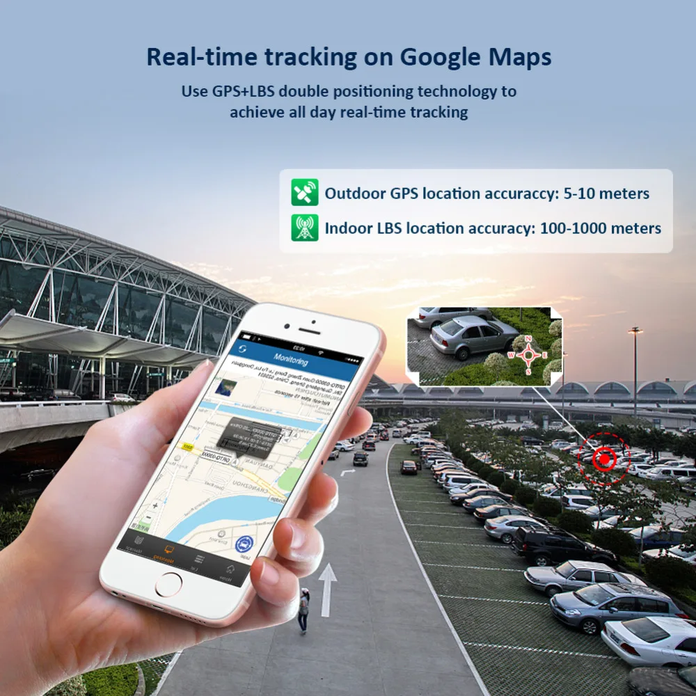 GPS Tracker Car TKSTAR TK905 5000mAh 90 Days Standby 2G Vehicle Tracker GPS Locator Waterproof Magnet Voice Monitor Free Web APP