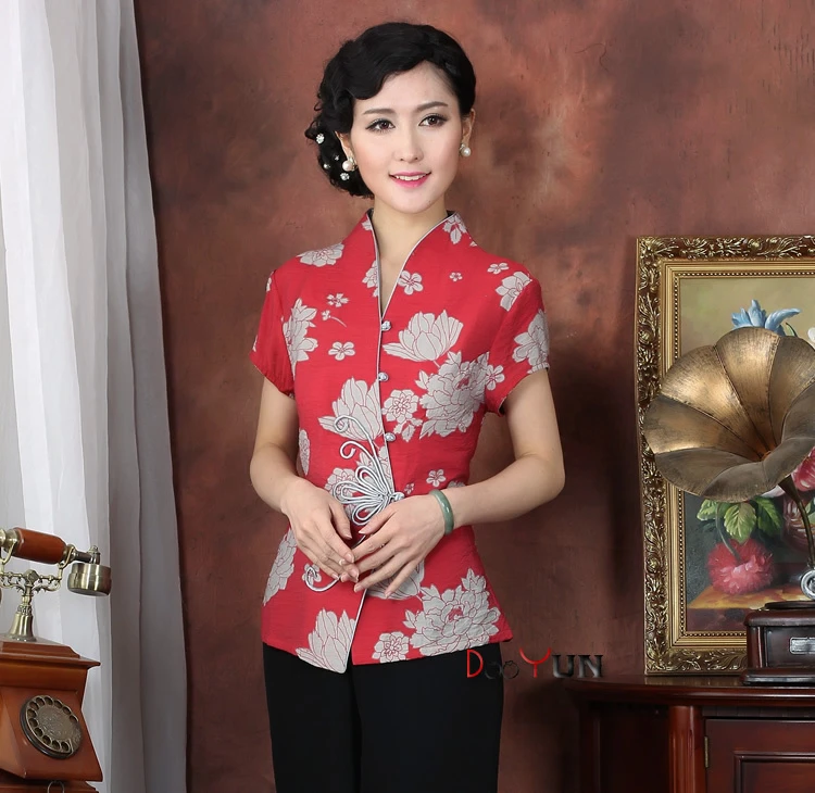 Ropa China Roja de mujeres blusas de algodón tops tamaño M L XL XXL XXXL 4XL envío gratis T2331 A|shirts bench|shirt cover - AliExpress