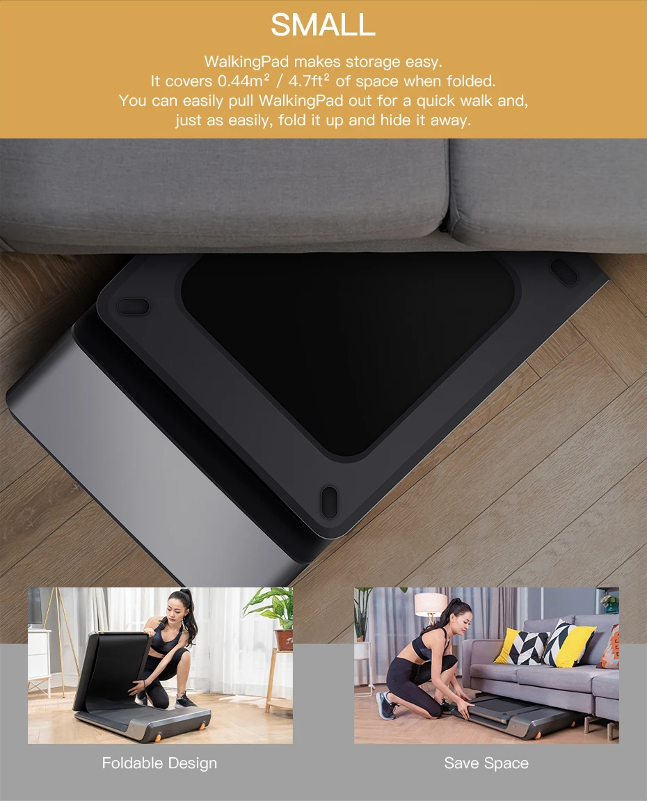 Fast shipping Xiaomi Mijia Smart WalkingPad Folding Non-slip Sports Treadmill Running Walking Machine Gym Fitness Device