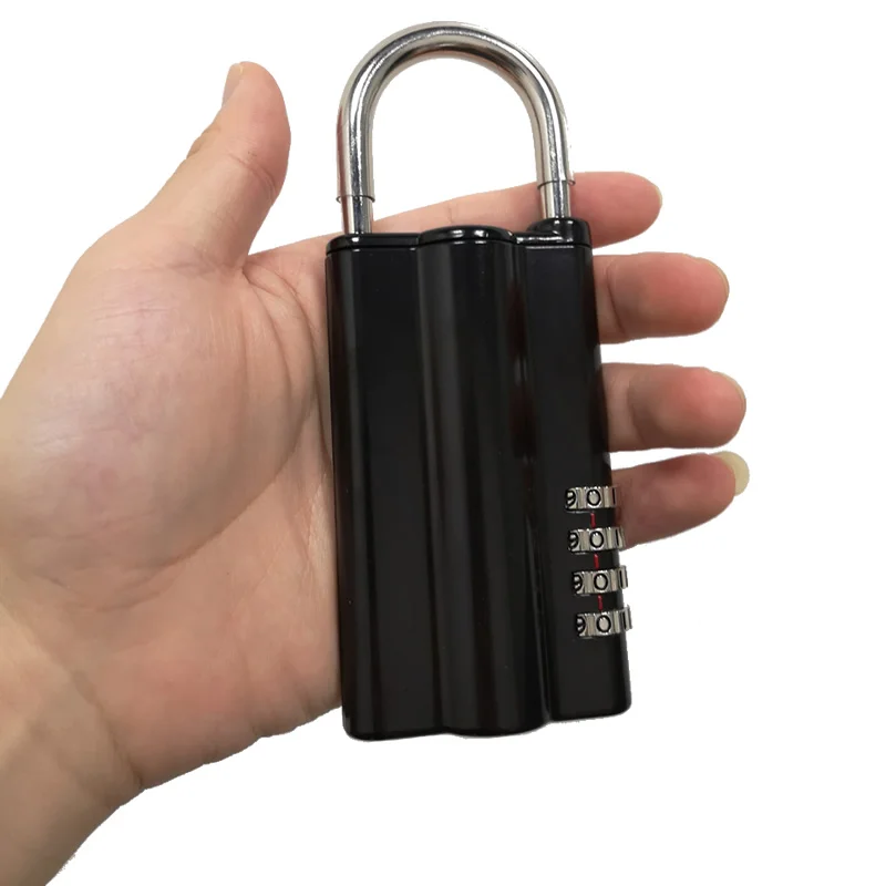 Высокое качество ключ Сейф с 4-цифровой замок с паролем Скрытая запасной ключ безопасного хранения Коробка органайзер для Офис Carvan вилла - Цвет: Черный