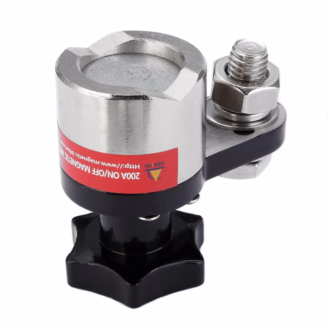 1pc 200A Magnetic Welding Ground Clamp Holder for Manufacturing And Metal Processing 30kg Force Small M6H2 64*36*60mm