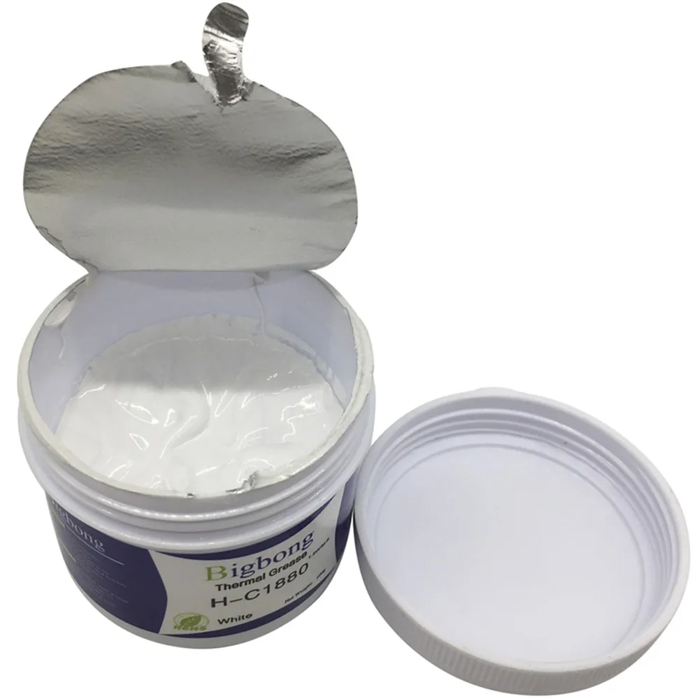 

White 100g Thermal Paste Conductivity 1.5W/M-K Compound Paste Thermal Grease Heatsink Interface Material Adhesive for CPU GPU