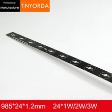 10pcs/ lot DIY Light Long Aluminum PCB Board 24W Aluminium PCB Circuit Board 24* 1w 2w 3w LED in Series