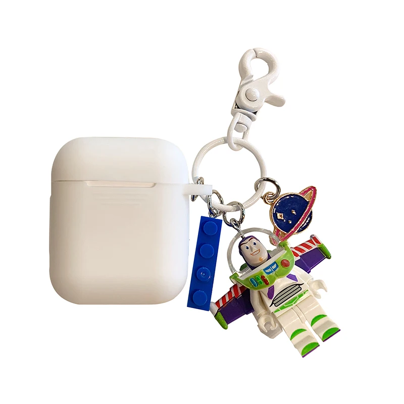 

Cartoon Silicone Wireless Bluetooth Headset Charging Box For Airpods Silicone Earphone Cover Protective Case With Pendant
