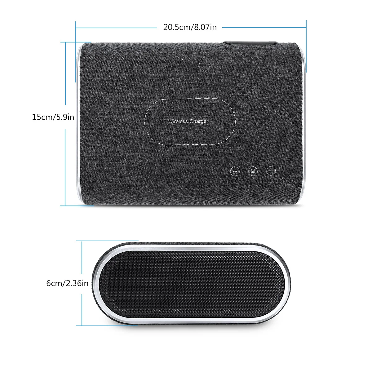 F176 умное Беспроводное зарядное устройство Bluetooth динамик стерео музыкальный