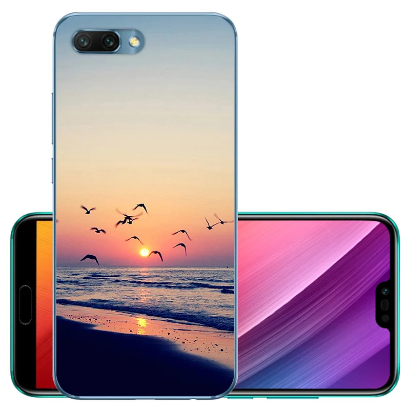 CROWNPRO Funda для huawei Honor 10 чехол s Силиконовый ТПУ для Honor10 5,8" мягкая задняя крышка прозрачный для huawei Honor 10 чехол для телефона TPU - Цвет: STT