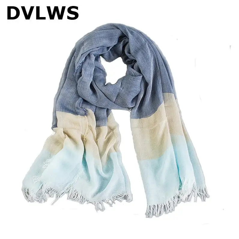 

Fashion Summer Silk Scarf Gradient Color Modal Scarf Sunscreen Scarf of Women High Quality high quality fashion 2019 Cool