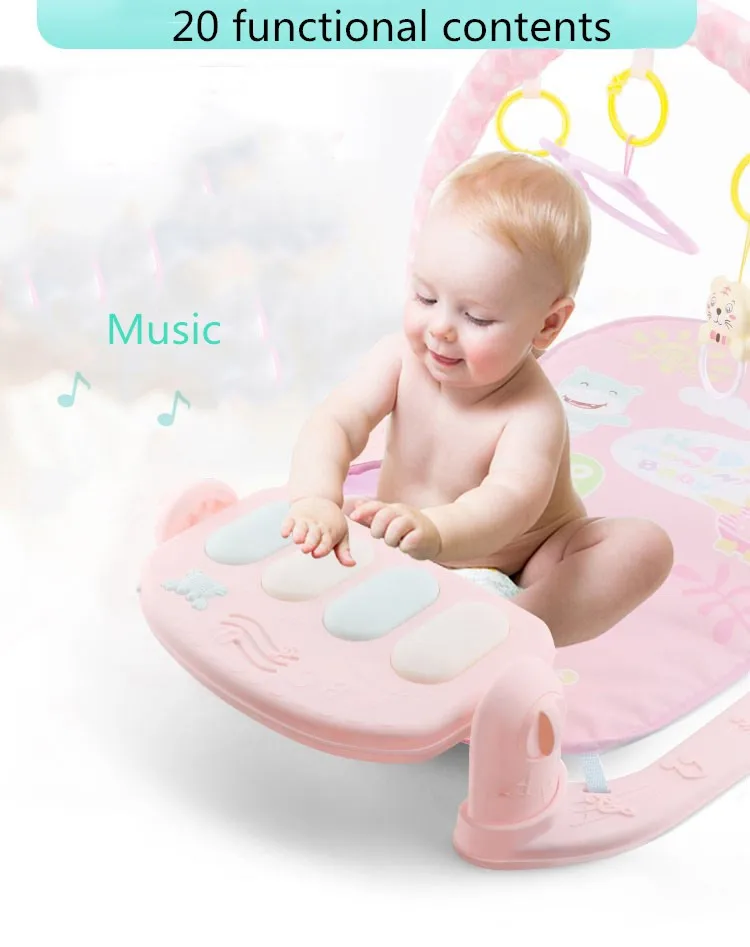 Коврик для ребенка детские развивающие игры 0-12 месяцев развивающий ковер мягкие музыкальные погремушки игрушки коврик для игр для малышей