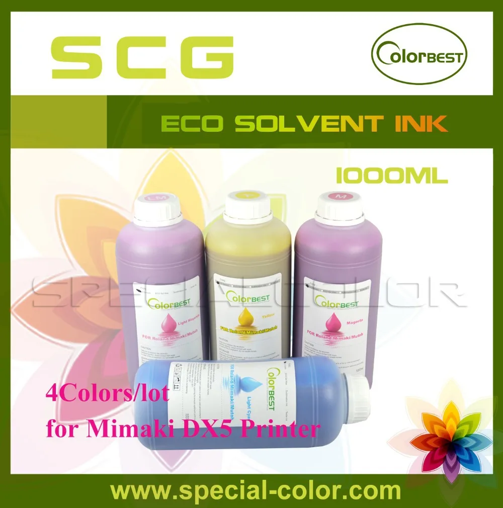 4colors/set Mimaki JV33/JV5 Printer Ink 1000ml Eco Max INk