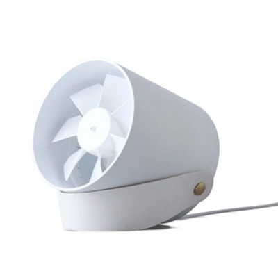 USB ventilador переносной вентилятор мини рабочего ультра-тихий вентилятор охлаждения Малый зарядки ноутбука вентилятор семь лопасти удар - Цвет: white