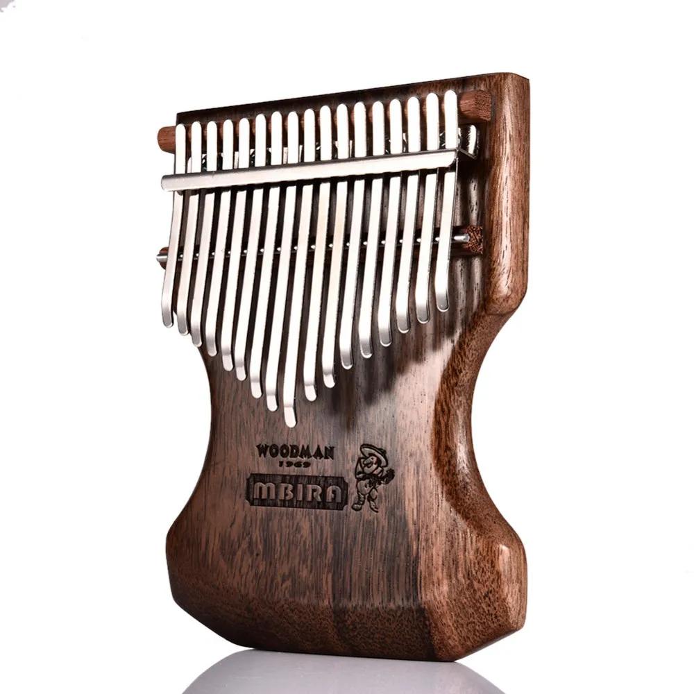 17 клавиш Kalimba Calimba Mbira твердый черный корпус из сандалового дерева большой палец