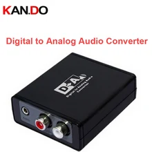 3088 Digital to Analog Audio Converter Box// S/PDIF or Optical(toslink) Digital to Analog L/R Audio/3.5mm Audio Decoder