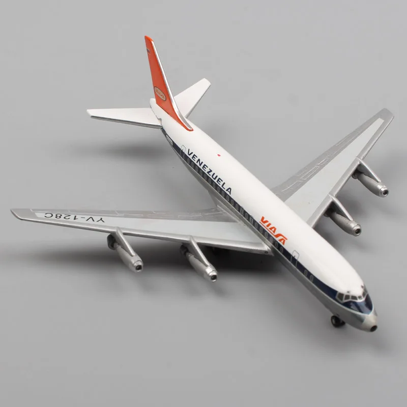 

11cm Mini Scale Schuco jets Venezuela Viasa Airways Boeing 747 airplane modeling diecast metal aircraft toy for boys collection