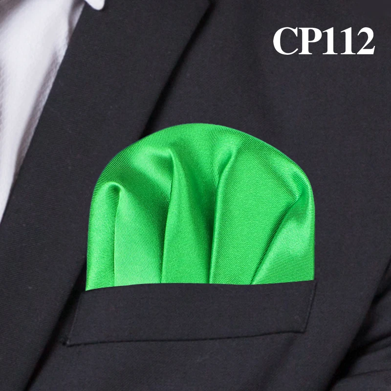 Модный Одноцветный Шелковый Атласный носовой платок конфетного цвета для костюмов, Карманный платок для мужчин, бизнес полотенце для сундуков, носовой платок - Цвет: CP112