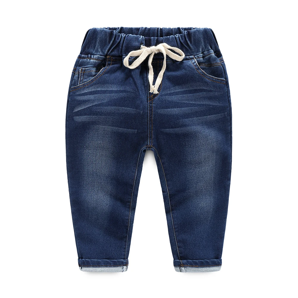 Baby Boys Denim Pants Handsome Spring Leisure Children Drawstring Trousers Jeans High quality