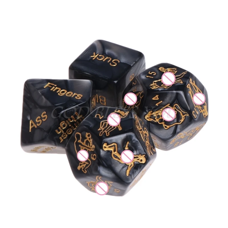 4Pcs Luminous Sex Position Love Game Dice Toys for Couples Bedroom Foreplay 