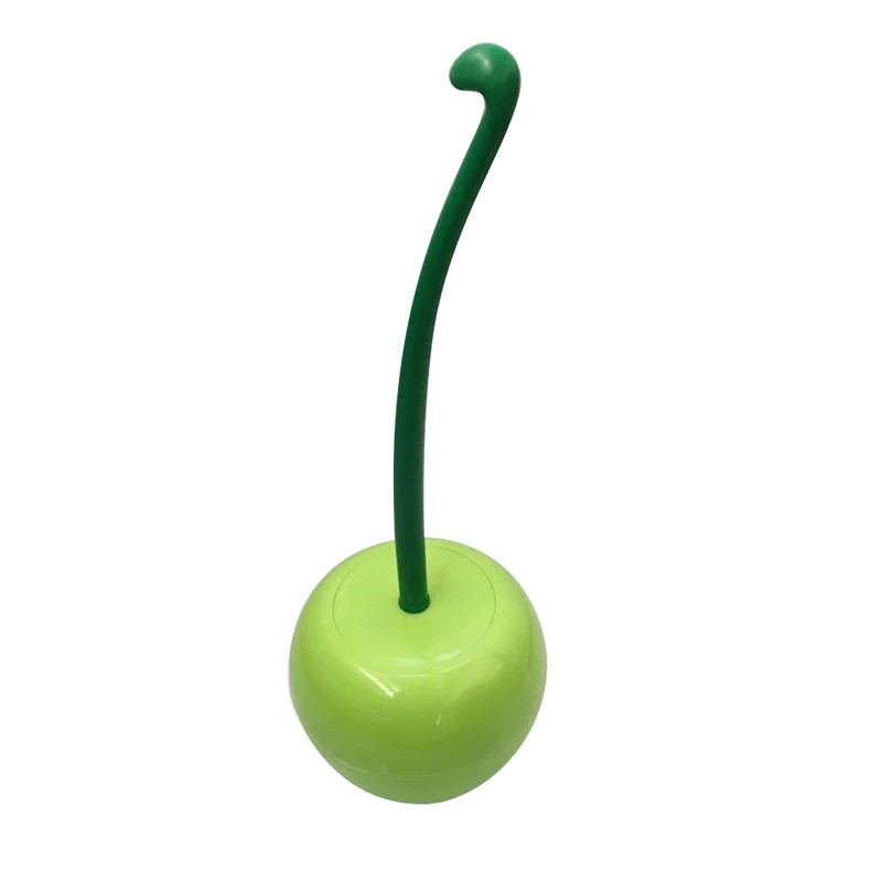 2019 New Lovely Creative Cherry Shape Lavatory Toilet Brush and Holder Set Bathroom Tool 2 Colors