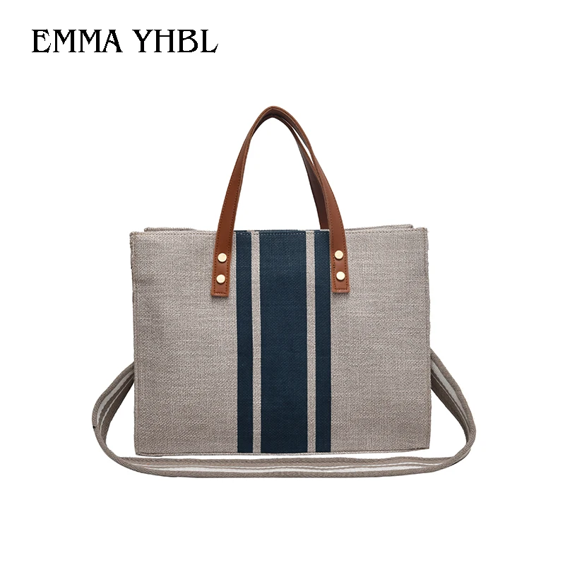 

EMMA YHBL Fashion casual canvas with wide shoulder strap for OL business commuting