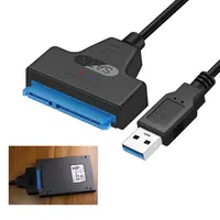 sata כבל Ingelon USB כבל מתאם SSD SATA ל- USB 3.0 עד 6 Gbps תמיכה 2.5 אינץ 250mm חיצוניים SSD HDD כונן קשיח 22 פין SATA III (4)