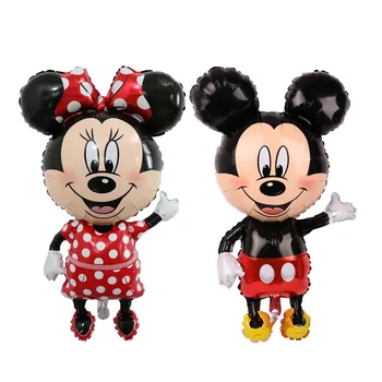 

Foil Balloons 112cm Mickey Minnie Mouse air balloons Cartoon Birthday Party decorations Ballon for Kids Baby Toys Giant ballons