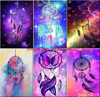 

India Dreamer Needlework DIY Diamond Painting Cross Stitch Kits Full Diamond Mosaic 5D Diamond Embroidery Home Decor