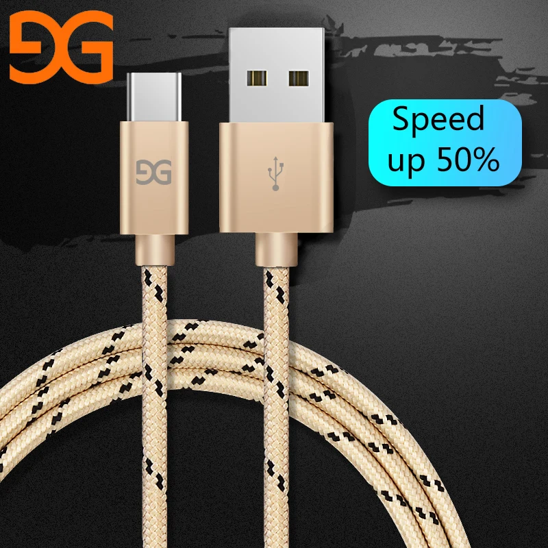 Нейлоновый usb кабель GUSGU Type C для Xiaomi быстрой зарядки Samsung HUAWEI HTC Дата Nexus OnePlus