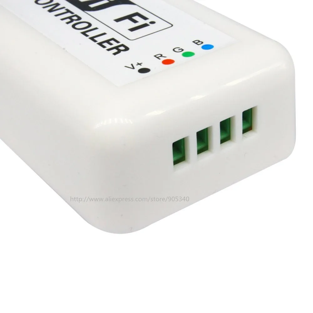 Миниатюрное светодиодное управление Wi Fi лампа rgb DC12 24V 12A для RGB светодиодной ленты