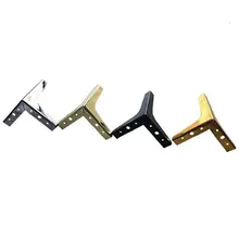 Упаковка из 100 шт) ножки мебели железная отделка шкаф стол диван кровать ноги золото/хром/черное кресло металлическая ножка H = 130 мм