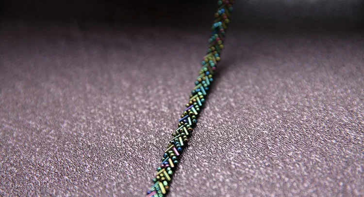 1 ярд 0,7-4 см широкая кисточка бахрома ленты из бусин синий/цветной кружевной отделкой ленты одежда платье кружевная ткань Z108