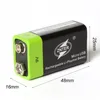 Gran oferta ZNTER 600mAh USB 9V batería de litio recargable 6F22 batería de polímero de litio recargable + cable de carga Micro USB ► Foto 2/5