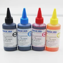 4x100 мл ультрафиолетовая краска на основе красителя reifll дешевые серьги-гвоздики чернил совместимый для EPSON WF-3620DWF 3640 DTWF 7110DTW 7610DWF 7620 wf7710 7720 WF-7210
