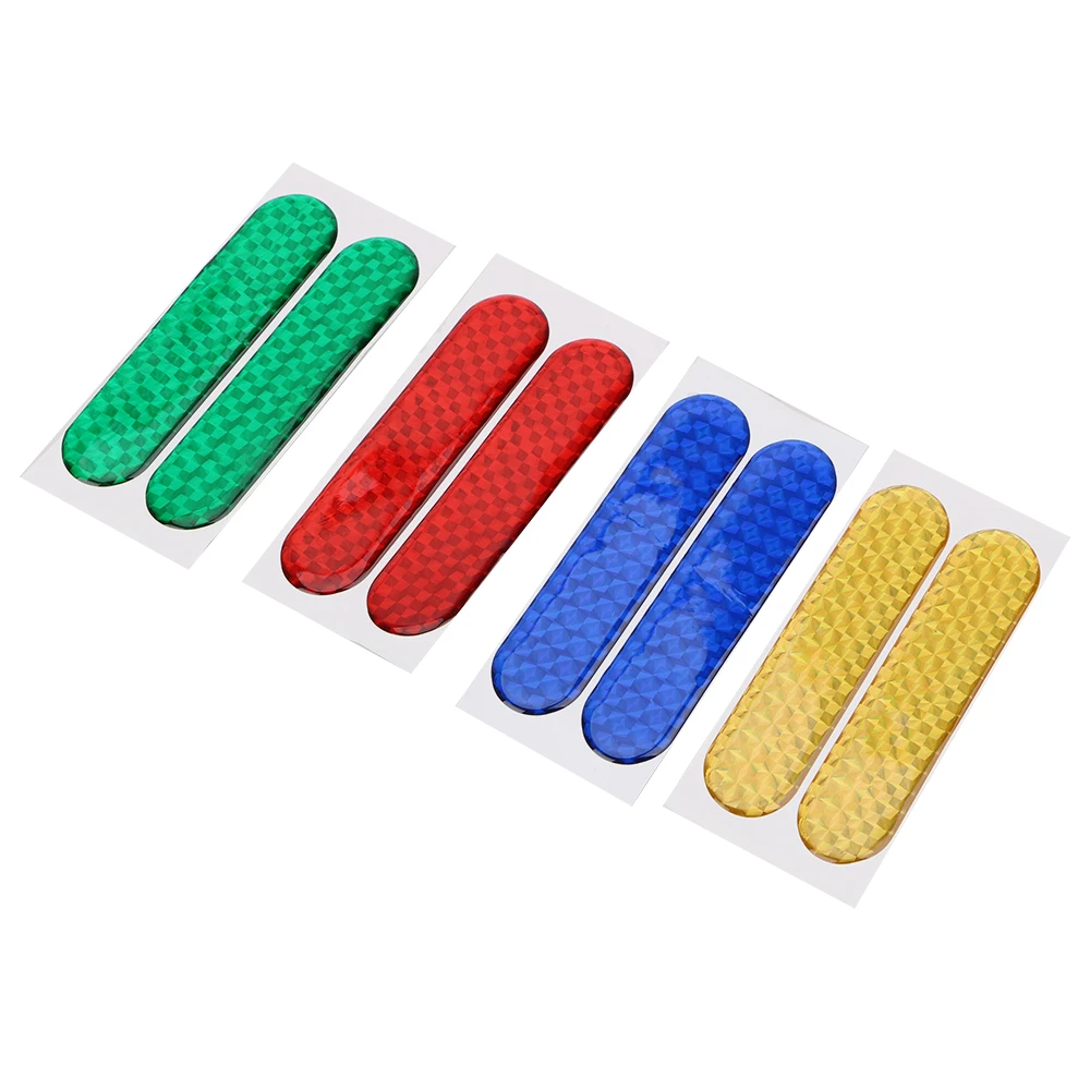 

FORAUTO 2pcs Car Door Sticker Decal Warning Tape Car Reflective Stickers Reflective Strips Car-styling 4 Colors Safety Mark
