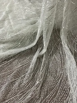 

sequins French Tulle Lace Nigerian Laces Fabrics top Quality CiCi-71116 Tulle African Laces Fabric for Wedding