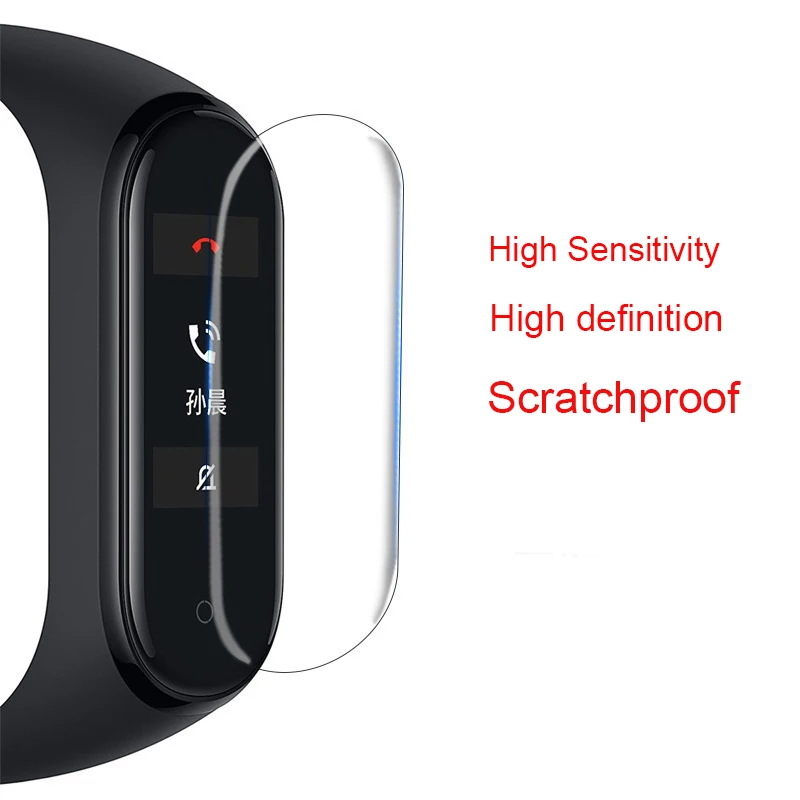 

5 10 Pcs Miband 4 Screen Protector Films Accessory For Xiaomi Mi Band 4 Smart Wristband Soft Film on Miband 4 Not Tempered Glass