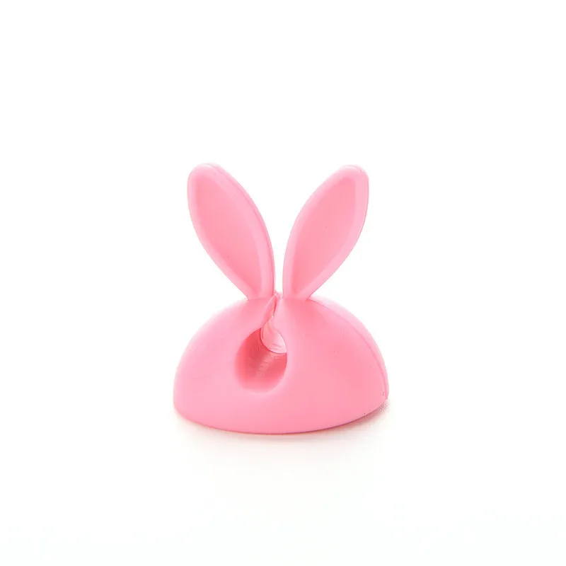 4 шт./лот держатель USB зарядного устройства подставка Органайзер провод шнур розовый Kawaii заколка кролик школьные принадлежности 2,4 см* 2,8 см
