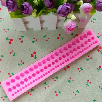

Cute Pearl String Beads Silicone Mould Cake Mold Kitchen DIY Fondant Pastry Baking Decorating Mould