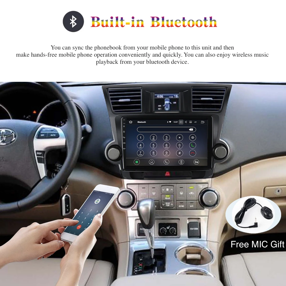 Best Android 9.0 Car Radio 2 Din GPS Navi for Toyota Highlander 2009 2010 2011 2012 PX6 DSP IPS Screen 4Gb+64Gb HDMI RDS WIFI BT SWC 2 Best Android 9.0 Car Radio 2 Din GPS Navi for Toyota Highlander 2009 2010 2011 2012 PX6 DSP IPS Screen 4Gb+64Gb HDMI RDS WIFI BT SWC 2