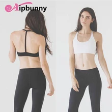 Aipbunny, женский спортивный бюстгальтер с открытой спиной, тренажерный зал, фитнес, йога, бюстгальтер, тренировочные рубашки для бега, вибростойкое нижнее белье, бесшовный топ