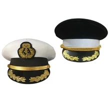 Военный Костюм Шапки кепки офицеров флота для взрослых безопасности защитная шляпа шапки военные мужские Производительность шляпа Карнавальная Шляпа Кепка