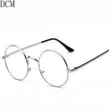 Винтажные круглые очки, оправа для студентов, оправа для очков для женщин и мужчин, прозрачные оптические очки