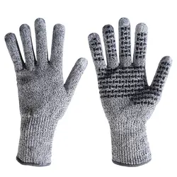 Устойчивые к порезам перчатки-Нажатие на экран пальцы-уровень 5 защитные рабочие перчатки с нескользящим силиконом, садоводство, кухня