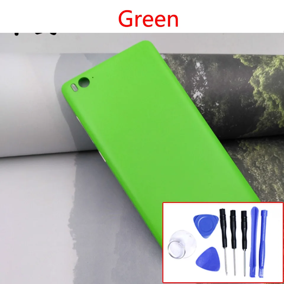 Новинка 5," для Xiaomi mi 4C mi 4C крышка батареи задняя крышка батарейного отсека Крышка дверного корпуса чехол Корпус Шасси - Цвет: Green-With tool