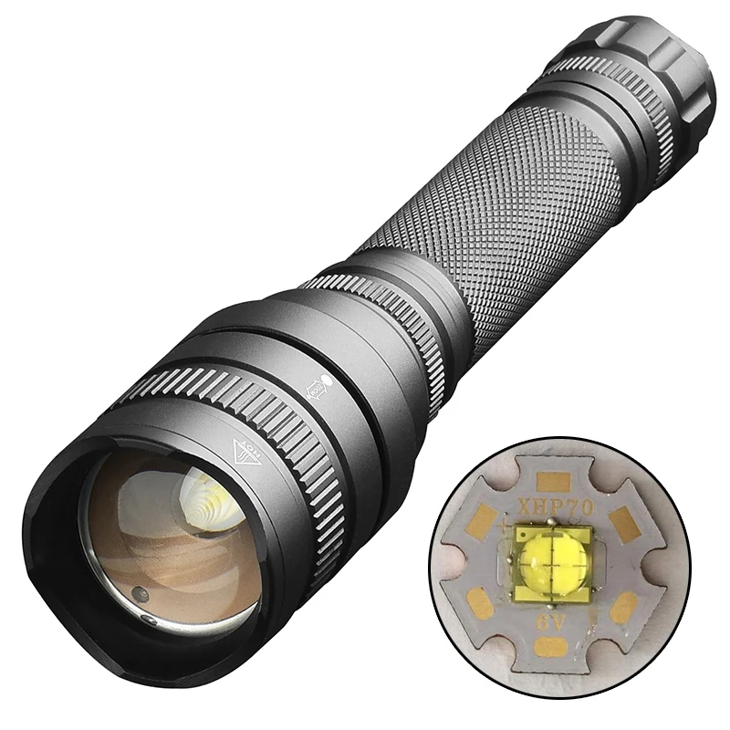 Litwod Z35 1515 Новое поступление яркий CREE XHP70.2 Мощный светодиодный тактический фонарь с зумом 40000lm 2*18650 Аккумулятор для верховой езды