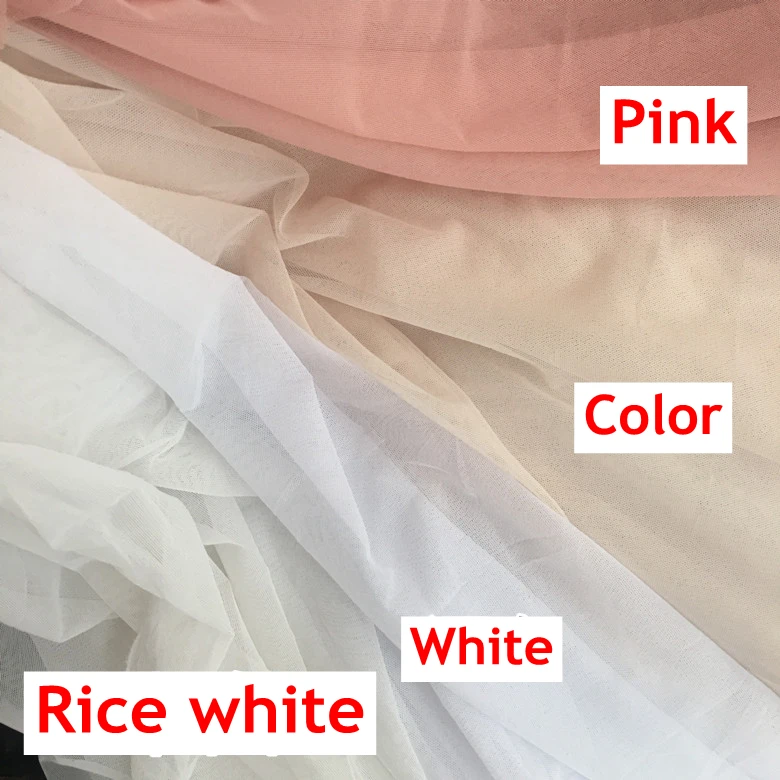 Мягкая сетка 1 м/лот 8 цветов эластичная Сетка кружевная ткань свадебное платье вуаль DIY ткань Прозрачное платье H016
