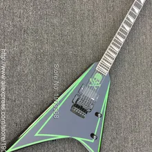 Custom shop ALEXI LAIHO зеленая подпись электрогитара, высокое качество ES V форма двойной тремоло гитара