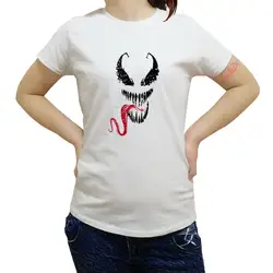 Модные Хлопковые женские футболка Symbiote Веном Человек-паук для девочек панковская футболка Прямая доставка