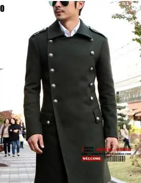 Мужская тонкая шерстяная Верхняя одежда для мужчин размера плюс винтажная шерстяная длинная Дизайнерская куртка пальто одежда платье! S-5XL