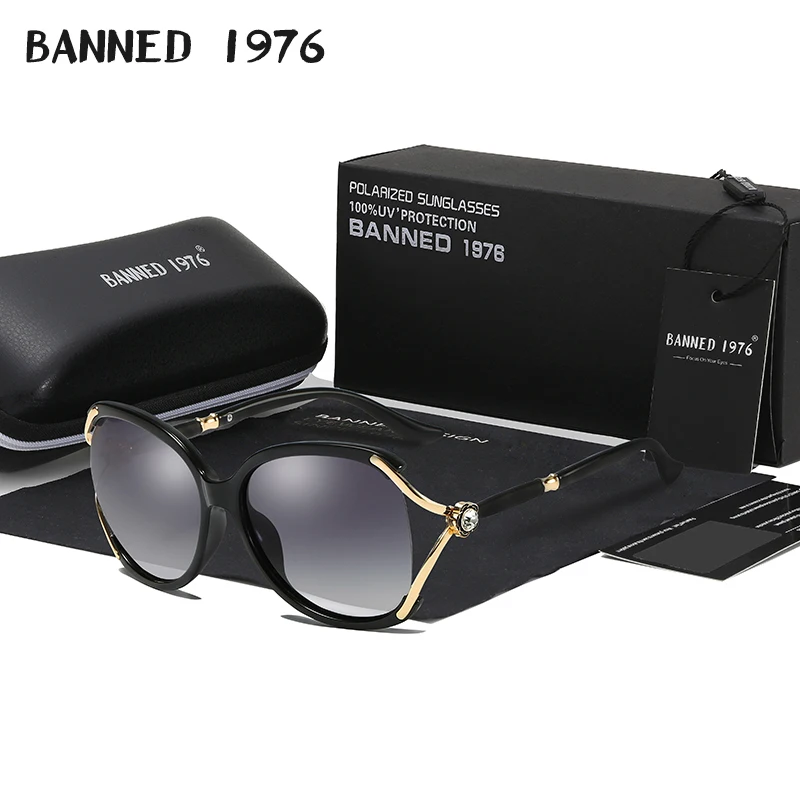

HD Polarized UV Fashion Sunglasses Women Luxury Brand Designer Vintage Sun glasses Female Rivet Shades Big Frame Style Eyewear